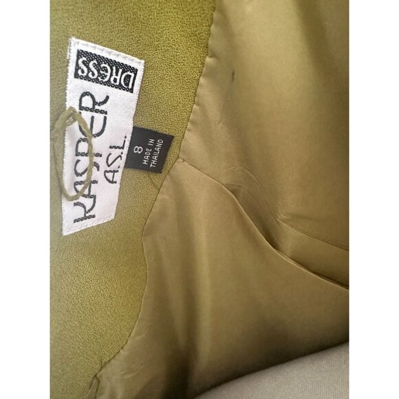 KASPER Olive Double Buttoned Blazer Size 8 - Picture 3 of 8